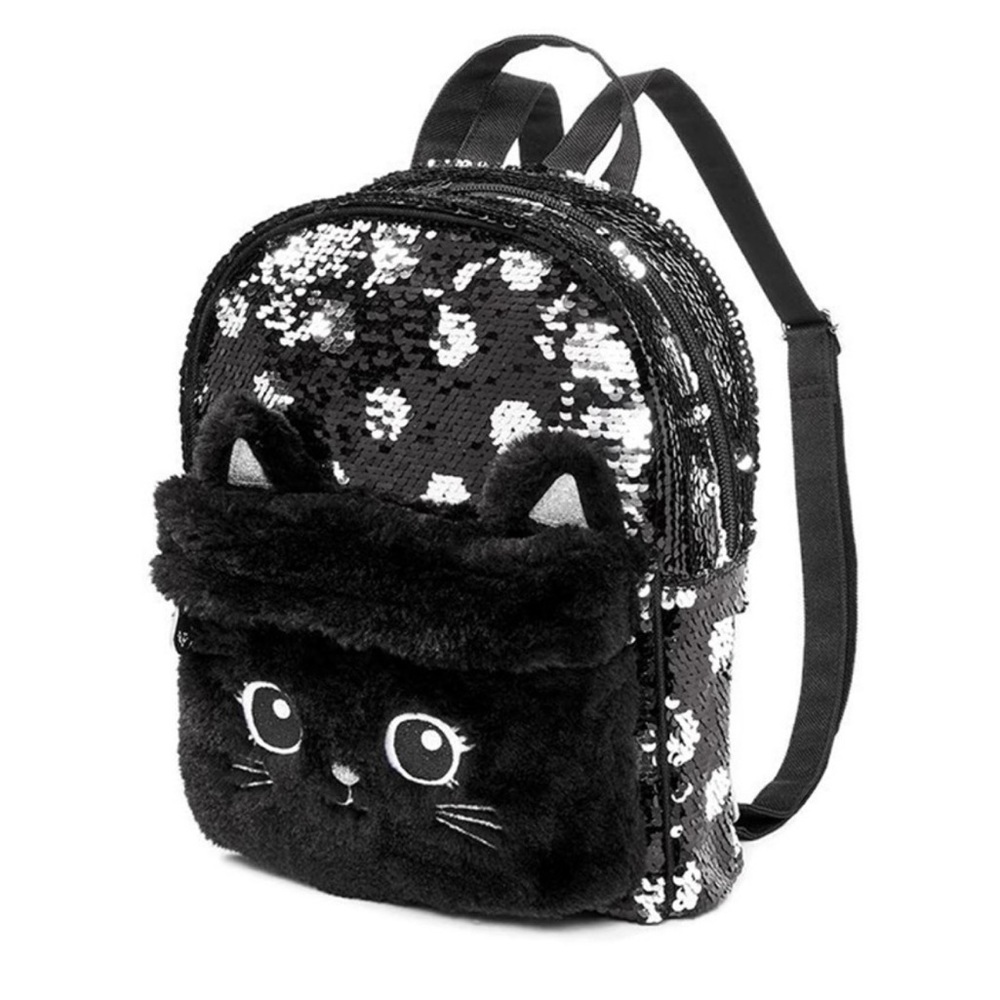 Justice Girls Sequined Cat Mini Backpack ***NWT***